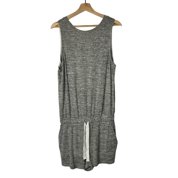 Aritzia Wilfred Free Heather Gray Izabel Jersey Knit Romper M - Picture 2 of 5